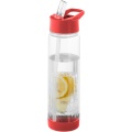 Tutti-frutti 740 ml Tritan™ infuser sport bottle, Transparent / Red