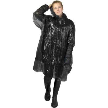 Logotrade promotional item image of: Ziva disposable rain poncho with storage pouch