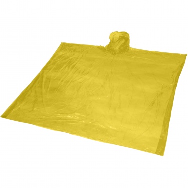 Logo trade advertising products picture of: Ziva disposable rain poncho with storage pouch