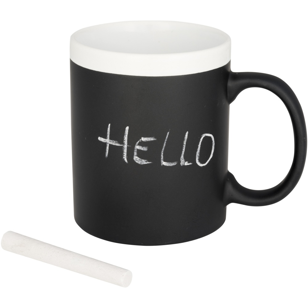 Logo trade promotional product photo of: Chalk-write 330 ml ceramic mug