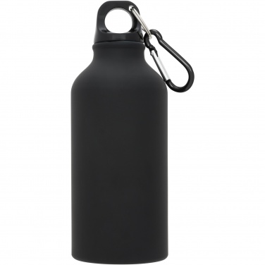 Logotrade advertising product image of: Oregon 400 ml matte water bottle with carabiner