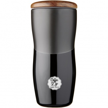 Logo trade promotional items image of: Double-walled ceramic tumbler Reno 370 ml