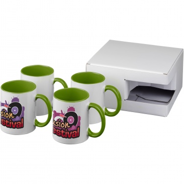 Logotrade promotional products photo of: Ceramic sublimation mug 4-pieces gift set