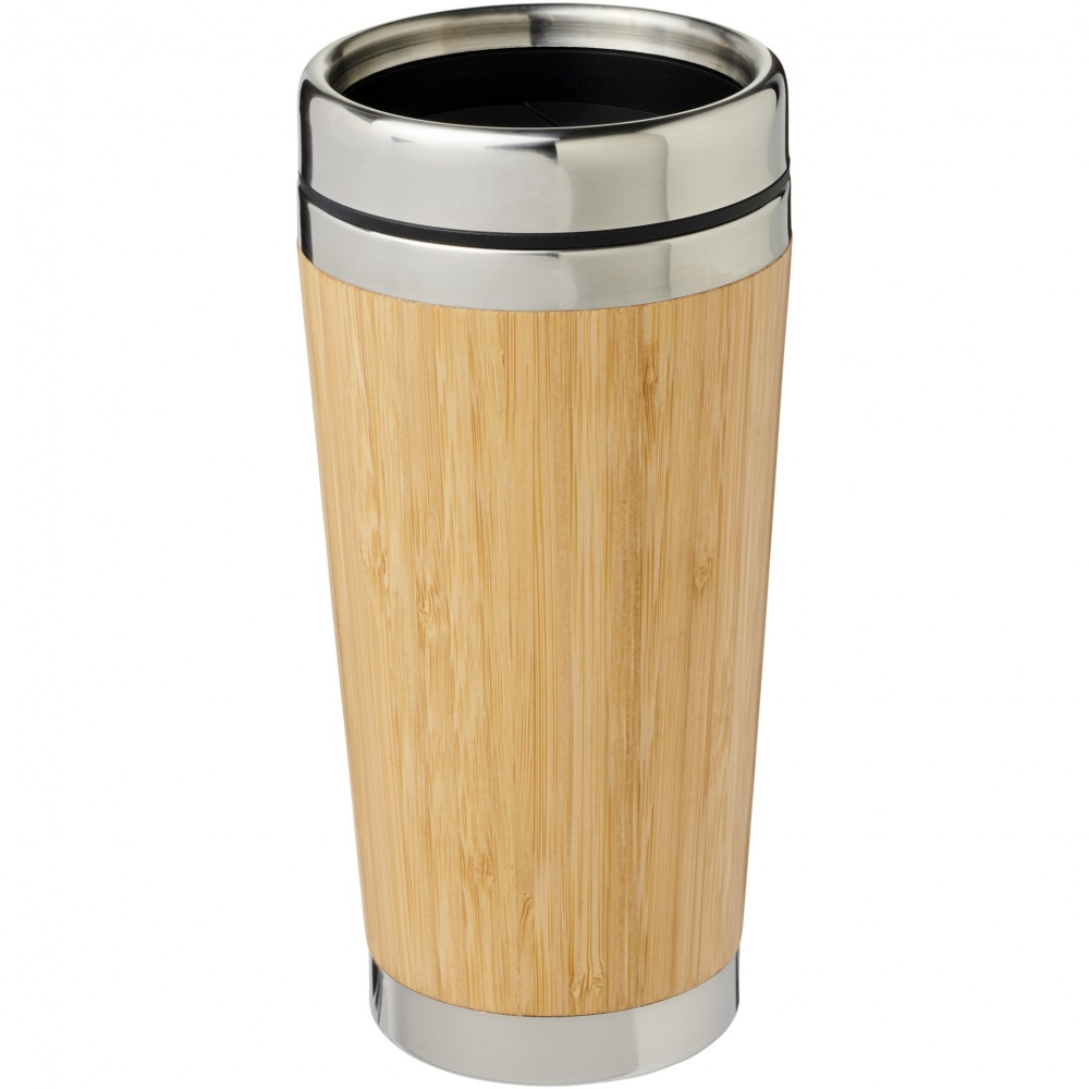 Logo trade advertising products picture of: Bambus 450 ml tumbler with bamboo outer