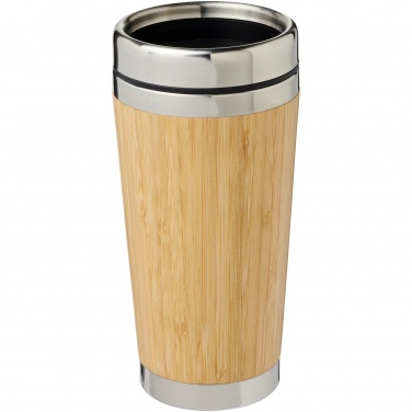 Logotrade corporate gift image of: Bambus 450 ml tumbler with bamboo outer