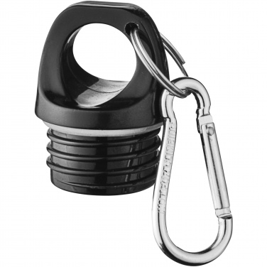 Logo trade promotional merchandise photo of: Oregon 770 ml matte water bottle with carabiner