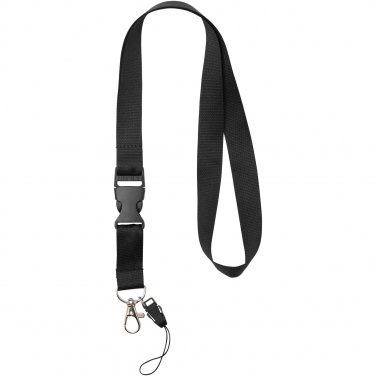 Logo trade promotional gifts image of: Sagan phone holder lanyard with detachable buckle