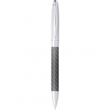 Logo trade promotional items image of: Winona ballpoint pen with carbon fibre details