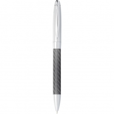 Logo trade promotional merchandise photo of: Winona ballpoint pen with carbon fibre details