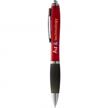 Logotrade promotional product image of: Nash ballpoint pen coloured barrel and black grip