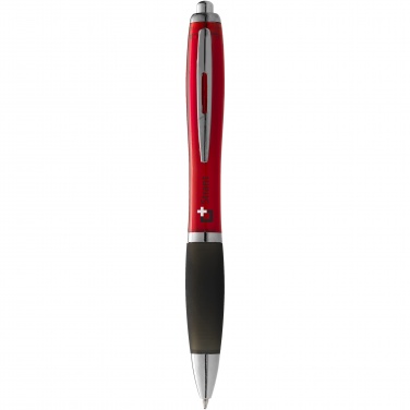 Logotrade promotional giveaway picture of: Nash ballpoint pen coloured barrel and black grip