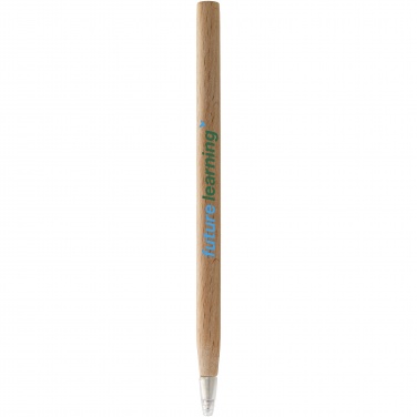 Logo trade promotional giveaways picture of: Arica wooden ballpoint pen