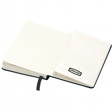 Logo trade promotional giveaways picture of: Classic A6 hard cover pocket notebook