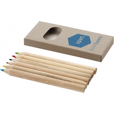 Logo trade advertising product photo of: Ayola 6-piece coloured pencil set