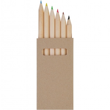 Logo trade promotional giveaways picture of: Ayola 6-piece coloured pencil set