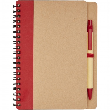 Logo trade advertising products picture of: Priestly recycled notebook with pen