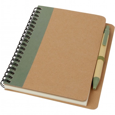 Logotrade promotional merchandise image of: Priestly recycled notebook with pen