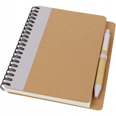 Logo trade promotional gift photo of: Priestly recycled notebook with pen