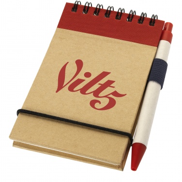 Logotrade promotional gift image of: Zuse A7 recycled jotter notepad with pen