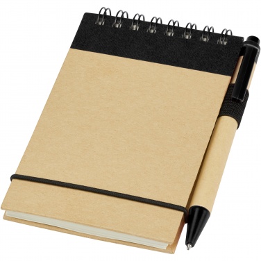 Logo trade corporate gift photo of: Zuse A7 recycled jotter notepad with pen