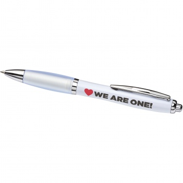 Logotrade promotional gift picture of: Nash ballpoint pen with coloured barrel and grip