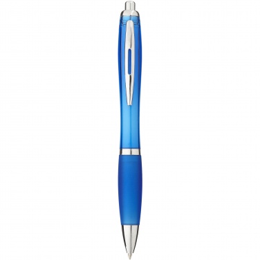 Logo trade promotional giveaways picture of: Nash ballpoint pen with coloured barrel and grip