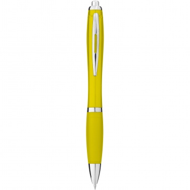 Logotrade promotional item picture of: Nash ballpoint pen with coloured barrel and grip