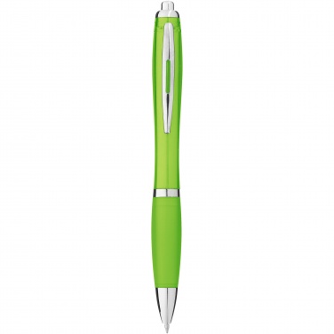 Logo trade advertising products picture of: Nash ballpoint pen with coloured barrel and grip