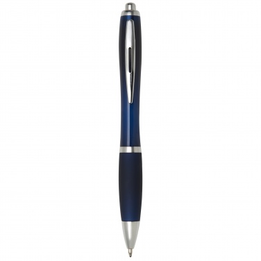 Logotrade promotional item image of: Nash ballpoint pen with coloured barrel and grip