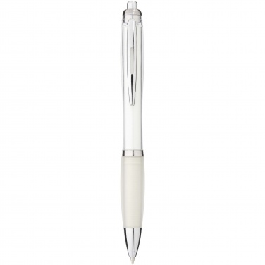 Logo trade promotional items image of: Nash ballpoint pen with coloured barrel and grip