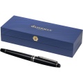 Waterman Expert rollerball pen, Solid black / Silver