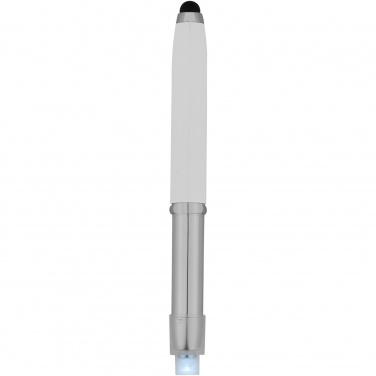 Logo trade promotional giveaways image of: Xenon stylus ballpoint pen with LED light