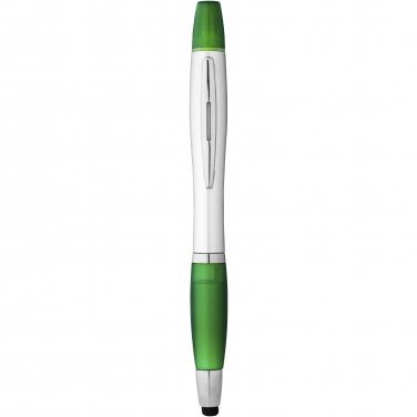 Logo trade promotional merchandise picture of: Nash stylus ballpoint pen and highlighter