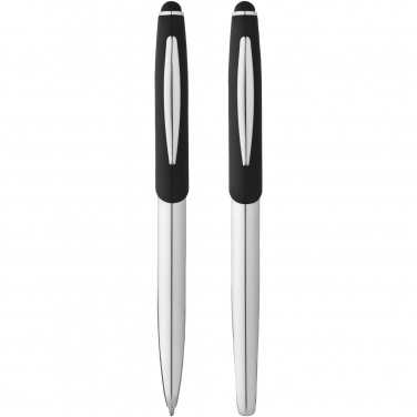 Logotrade promotional merchandise photo of: Geneva stylus ballpoint pen and rollerball pen set