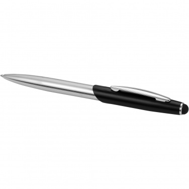 Logo trade promotional merchandise picture of: Geneva stylus ballpoint pen and rollerball pen set