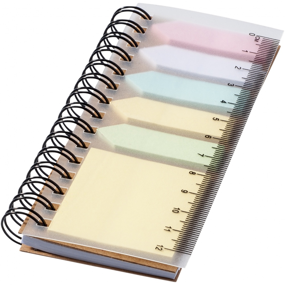 Logotrade promotional items photo of: Spinner spiral notebook with coloured sticky notes