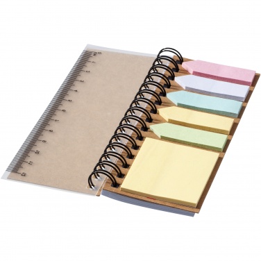 Logotrade promotional merchandise photo of: Spinner spiral notebook with coloured sticky notes