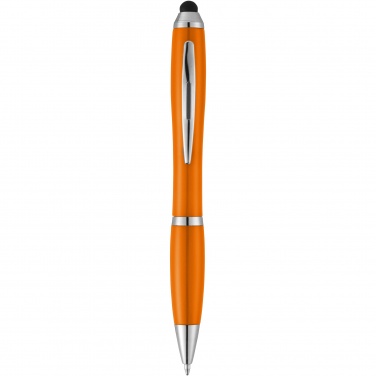 Logotrade promotional products photo of: Nash stylus ballpoint pen with coloured grip