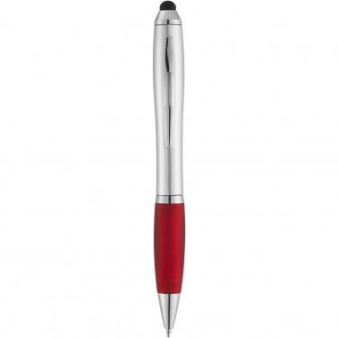 Logo trade promotional merchandise photo of: Nash stylus ballpoint with coloured grip