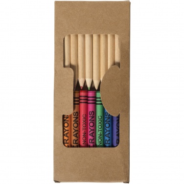 Logotrade promotional product picture of: Lucky 19-piece coloured pencil and crayon set