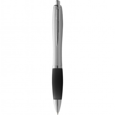 Logotrade promotional merchandise photo of: Nash ballpoint pen silver barrel and coloured grip