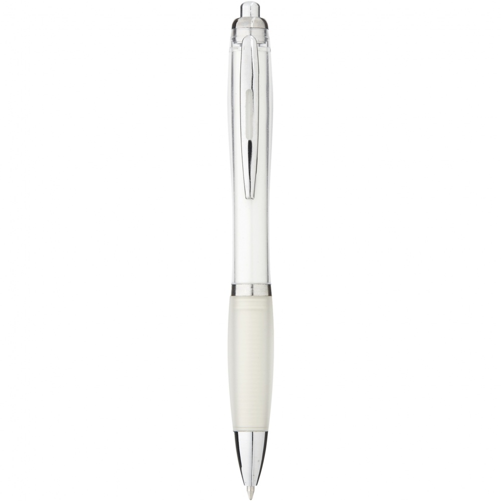 Logo trade corporate gifts picture of: Nash ballpoint pen coloured barrel and grip