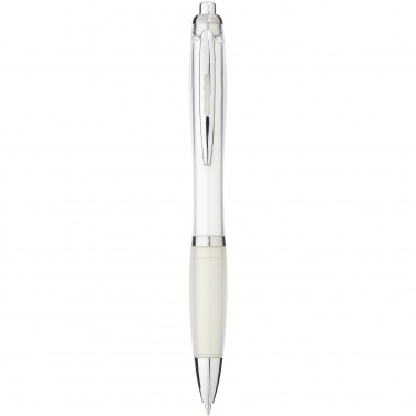 Logo trade promotional items picture of: Nash ballpoint pen coloured barrel and grip