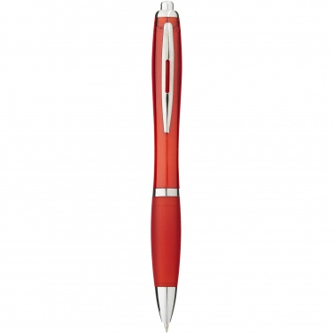 Logo trade promotional merchandise photo of: Nash ballpoint pen coloured barrel and grip