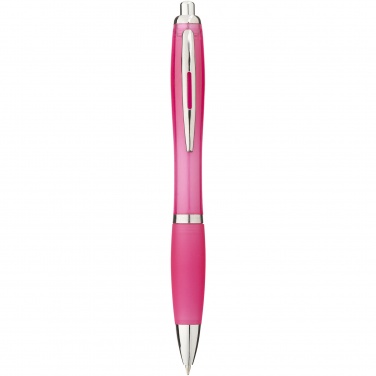 Logo trade promotional products picture of: Nash ballpoint pen coloured barrel and grip