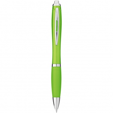 Logo trade advertising products image of: Nash ballpoint pen coloured barrel and grip