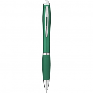 Logo trade corporate gift photo of: Nash ballpoint pen coloured barrel and grip