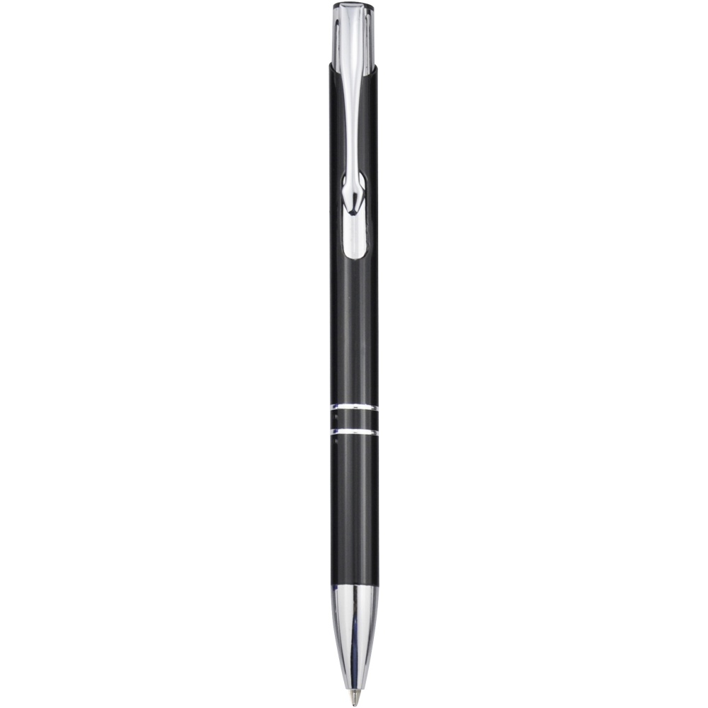 Logo trade promotional items image of: Moneta aluminium click ballpoint pen