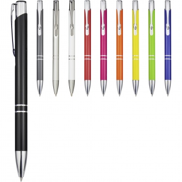 Logo trade promotional product photo of: Moneta aluminium click ballpoint pen