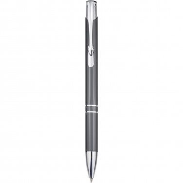 Logo trade business gifts image of: Moneta aluminium click ballpoint pen